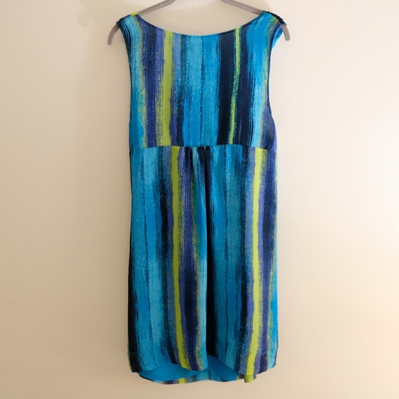 Lane Bryant Blue Sleeveless Shift Dress, sz 20 - Picture 4 of 7
